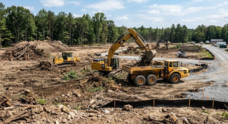 Parking Lot Land Clearing in Gwinnett County, GA